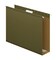 Pendaflex Extra Capacity Reinforced Hanging File Folder, 1/5 Cut Tabs, Letter Size, 3 Inch Expansion, Green, Pack of 25